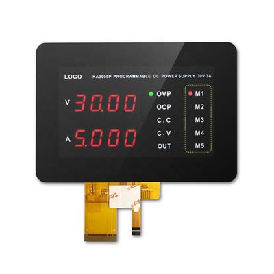 شاشة وحدة TFT LCD 480x272 4.3 بوصة مع CTP ، 12 ساعة ، ST7282 ، RGB-24bit TN Display