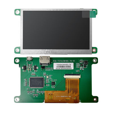 واجهة HDMI 800x480 دقة شاشة TFT LCD 4.3 بوصة ST7262E43