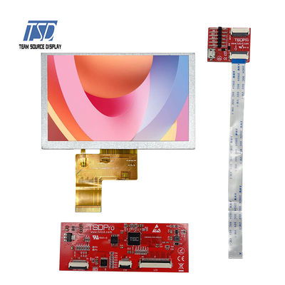 500nits لون شاشة TFT UART LCD 5 بوصة دقة 800x480 ST7262 IC
