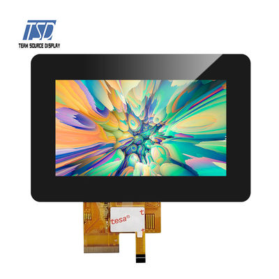 واجهة RGB شاشة 280nits TFT LCD مع دقة CTP 4.3 بوصة 480x272