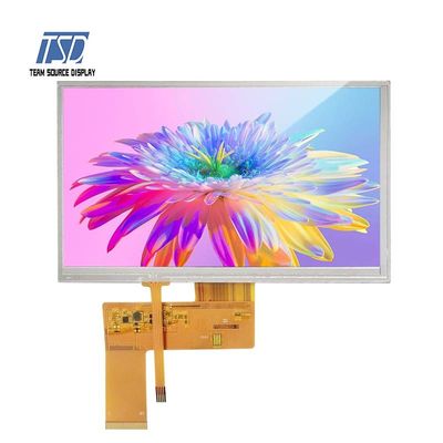 شاشة 7 بوصة 800 × 480 دقة واجهة RGB شاشة TFT LCD مع لوحة لمس مقاومة