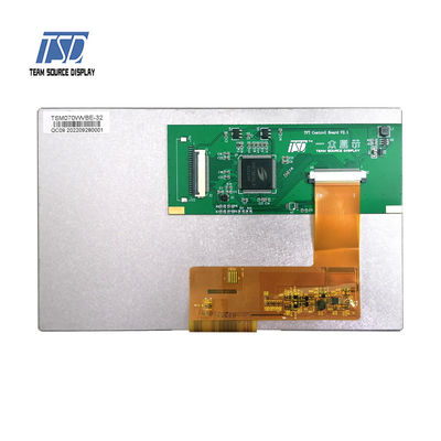 UART 7 بوصة 500 نيت 800x480 TN RGB Smart LCD Module PN TSM070WVBE-32
