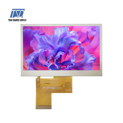 4.3 بوصة RGB 24 بت 1000nits TSD IPS شاشة LCD للاستخدام في الهواء الطلق