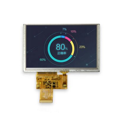شاشة عرض LCD مقاس 5.0 بوصة مقاس 800x480 مقاس 12 بوصة مزودة بـ 12 LEDs مع واجهة RGB مضادة للتوهج