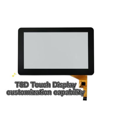 شاشة 5 بوصة تعمل باللمس PCAP ، شاشة عرض LCD مقاس 800 × 480 ، عدسة مقاس 0.7 مم FT5336