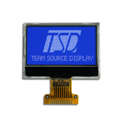 شاشة LCD COG إيجابية 25.58x6 منطقة نشطة 128x64 نقطة 6 زاوية عرض على مدار الساعة
