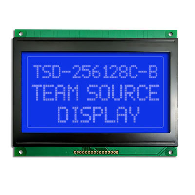 مخصص 256x128 STN الأزرق الإرسال الإيجابية COB الجرافيك أحادية اللون شاشة LCD وحدة العرض