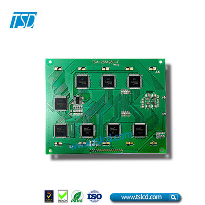 وحدة 256x128 STN FSTN COB LCD مع إضاءة خلفية زرقاء وصفراء خضراء
